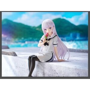 FuRyu Summer Pockets Shiroha Naruse Noodle Stopper Figure White New Anime PVC